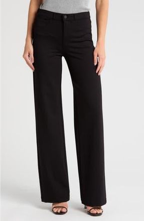 L'agence Clayton High Waist Wide Leg Jeans in Black at Nordstrom Rack, Size 29