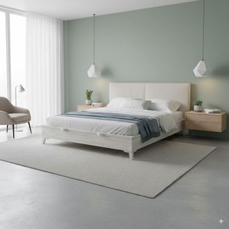 Colch&oacute;n Morfeo Canap&eacute; abatible gris con patas, 90x190 cm, dise&ntilde;o slim