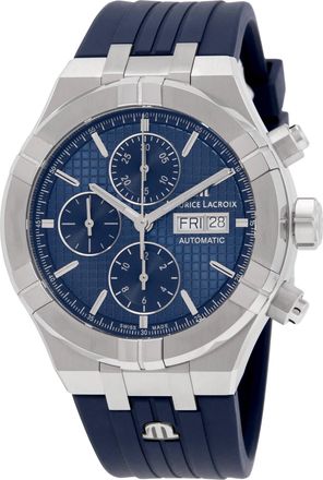 Maurice Lacroix Aikon Chronograph Automatic Blue Dial Mens Watch AI6038-SS000-430-4