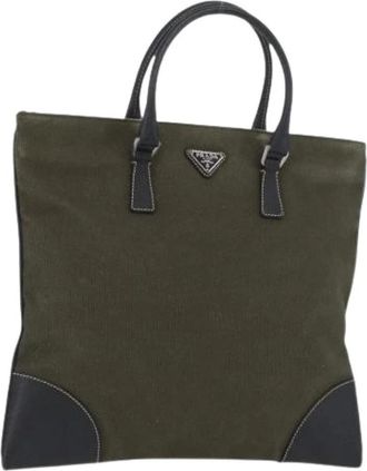 Prada Pre-owned Tote Bag - Dames - Vintage Shopper - Groen - ONE Size - Vintage