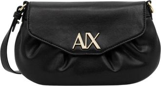 A|X Armani Exchange Paige S Crossbody Tas - Dames - Schoudertassen - Zwart - ONE Size - Leer - Tassen