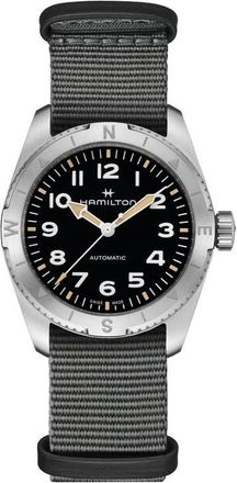 Hamilton Khaki Field Expedition Automatic NATO Strap Watch, 37mm in Black at Nordstrom