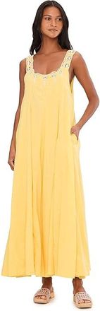 Free People To The Moon Maxi Womens Dress Golden Haze : LG (Womens 12-14), Cotton