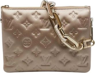 Louis Vuitton Pre-owned Coussin - Dames - Vintage Clutch - Geel - ONE Size - Leer - Vintage