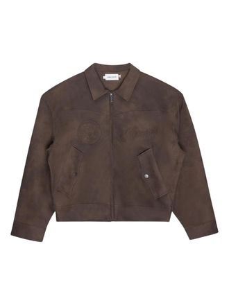 Honor The Gift Aged logo-embroidered jacket - men - Polyester - M - Brown