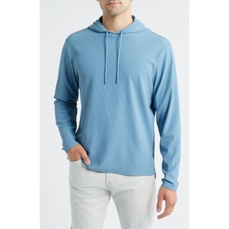 Johnnie-O Hoppin Rib Hoodie in Carbon Fiber at Nordstrom, Size Xx-Large