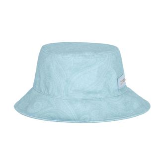 Etro Etro, Hats, female, Blue, Size: 57 CM Casual Bucket Hat