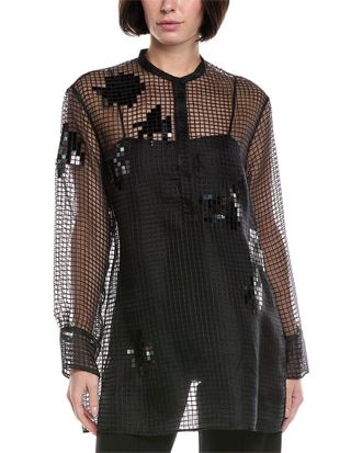 Akris Pixel Grid Top