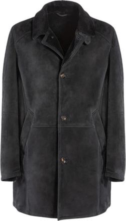 Gimos Soft Scamosciato Merinillo Sheepskin Jas - Heren - Mantel - Blauw - XL - Su&egrave;de - Jassen