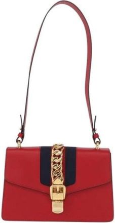 Gucci Pre-owned Shoulder Bags, female, Red, Size: ONE SIZE Pre-owned Vintage Shoulder Bag