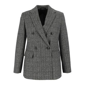 Max Mara Blazer Cresta - Jackets - Mujer - Gris - 2XS