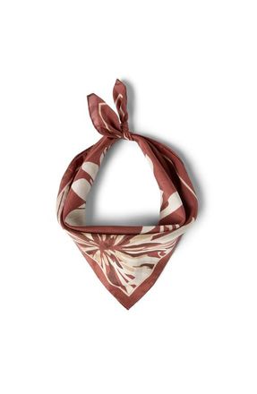 Brunello Cucinelli Bloom print pongee foulard in Bordeaux at Nordstrom
