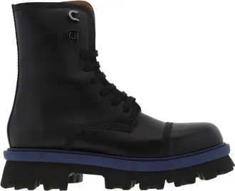 Ferragamo Faraway Chunky Combat Boots, Size 9 E