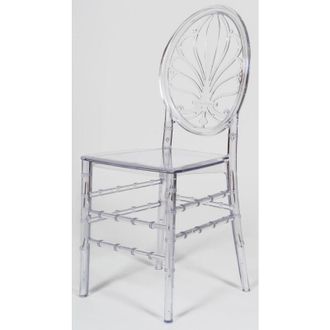 Biscottini International Sillas De Policarbonato Transparente Silla De Cocina Apilable 39x40x91 Cm Sillas De Pl&aacute;stico Sillas Para Comedor Y Dormitorio