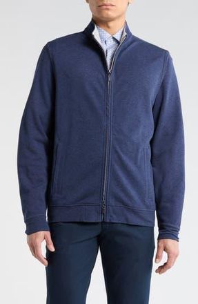 David Donahue Full Zip Knit Jacket in Navy at Nordstrom Rack, Size Xx-Large