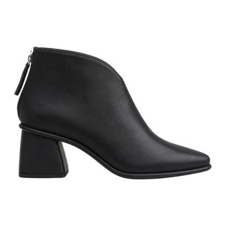 Gis&egrave;l moir&egrave; Heeled Ankle Boot - female - Gisel Moire - Heeled Boots - Black - 7 UK - Shoes