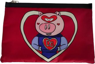 Dolce & Gabbana Red Color Clutch Bag (Pre-Owned)