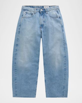 AG - Adriano Goldschmied Hattie Cropped Comfort Stretch Barrel Jeans
