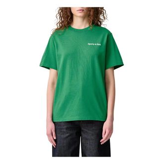 Sporty & Rich Fitness 94 T-shirt - Dames - Tops - Groen - Maat: S Katoen