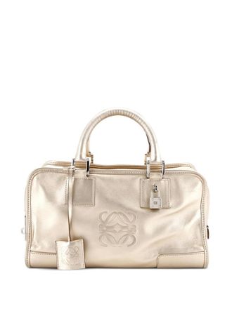 Loewe Amazona Bag Embossed Leather 28 satchel - Oro