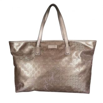 Gucci Gg Imprim&eacute; Gold Gg Imprim&eacute; Handbag Tote Bag (Pre-Owned)