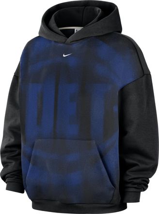 Nike Detroit Pistons Standard Issue Nike Mens NBA Fleece Basketball Hoodie in Black | IQ2484-010