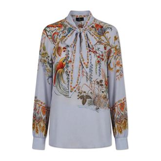 Etro Dames, Blouses & Shirts, Blauw, Maat: 2XS Zijde