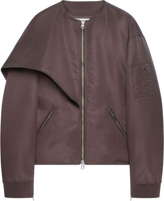 Courrèges Bomber con fiocco - Marrone