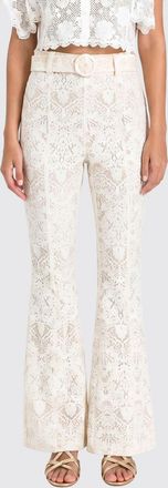 Twinset Pantaloni flared in pizzo
