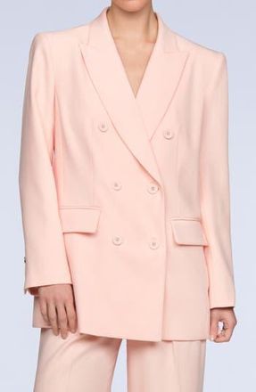 Bcbgmaxazria Tonya Oversize Double Breasted Blazer in English Rose at Nordstrom Rack, Size 0