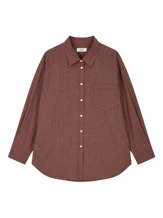 TOMBOY checked shirt - Brown
