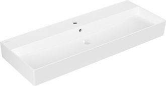 Villeroy & Boch Villeroy&boch - Memento 2.0, Lavabos Suspendidos, 1200 X 470 Mm, Rectangular, Para Grifer&iacute;a De 3 Orificios, Orificio Central Perforado, Con Rebosadero
