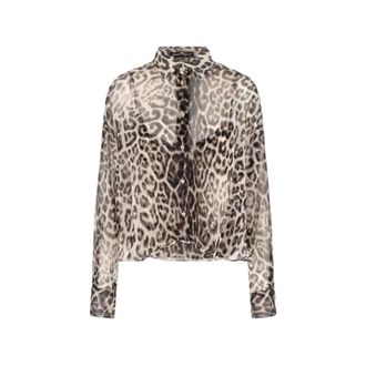 Ermanno Scervino Shirts, female, Multicolor, Size: M Printed Silk Shirt