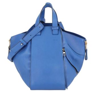 Loewe Pre-owned Handbags, female, Blue, Size: ONE SIZE Pre-owned Shoulder Bag