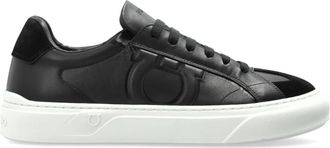 Ferragamo Thor Sneakers - Heren - Sneakers - Zwart - 39 EU - Leer - Schoenen