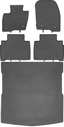 OEM Juego De Alfombrillas De Goma Para Coche Y Alfombrilla Para Maletero Para Ford S-max Ii Minivan (septiembre De 2015 A 2023)