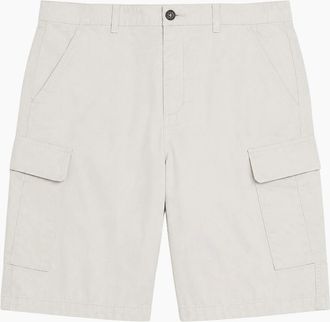 Lyle & Scott Mens Lyle & Scott Cargo Shorts - White - Size: 32/32