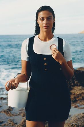 Maeve Twofer Double-Breasted Mini Dress