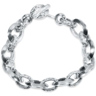 Pompeii3 Mens Designed Link 14k Gold (64gram) or Platinum (103gram) 13.5mm Bracelet 8.5