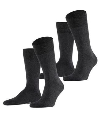 Falke Happy 2-Pack Cotton Socks in Anthracite Melange at Nordstrom, Size Small