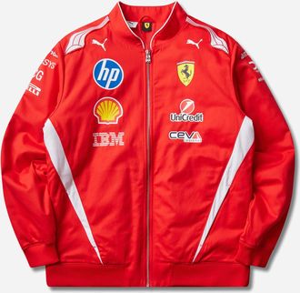 Puma Scuderia Ferrari HP Replica Drivers Authentic Bomber Jacket Red