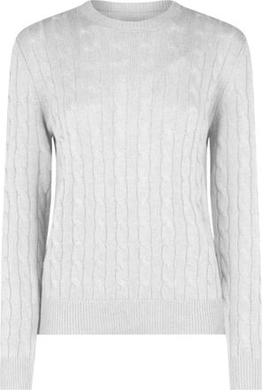 MC2 Saint Barth Dames Pullover in Tricot Mix - Dames - Ronde hals truien - Wit - L - Truien & Vesten