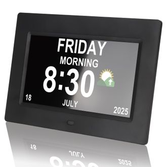 OEM Reloj Despertador Digital Con Pantalla Grande De 7 8 Alarmas Personalizables Y Recordatorios De Medicamentos Reloj De Pared/ordenador Para Personas Ma