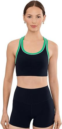 SPLITS59 Robbie Airweight Bra Womens Bra Indigo/Spearmint : LG, Nylon/Spandex