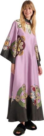 La DoubleJ Magnifico Jurk - Dames - Maxi kleedjes - Veelkleurig - M - Kleedjes