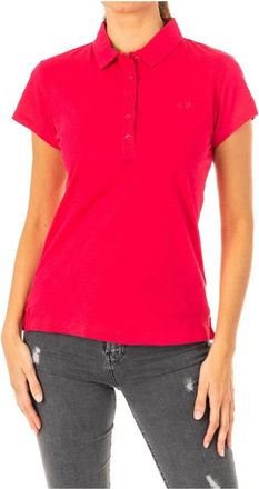 La Martina Polo Shirt - Dames - Polos - Rood - L - Katoen - Tops