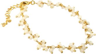 A Blonde and Her Bag Moonstone Cluster Bracelet