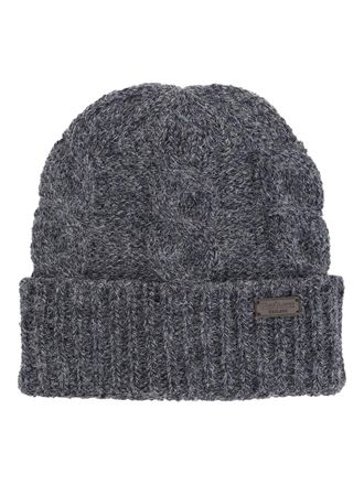 Barbour Kabelgebreide muts en sjaal - Grijs