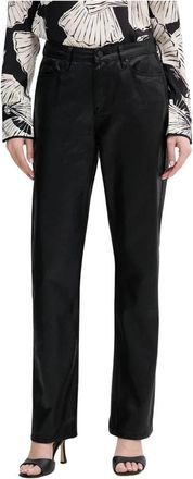 Karl Lagerfeld Straight Jeans - Dames - Regular Fit Jeans - Zwart - W29 - Katoen - Jeans