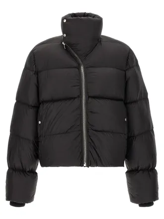 Rick Owens Black Nylon Full-Length Mens Jacket